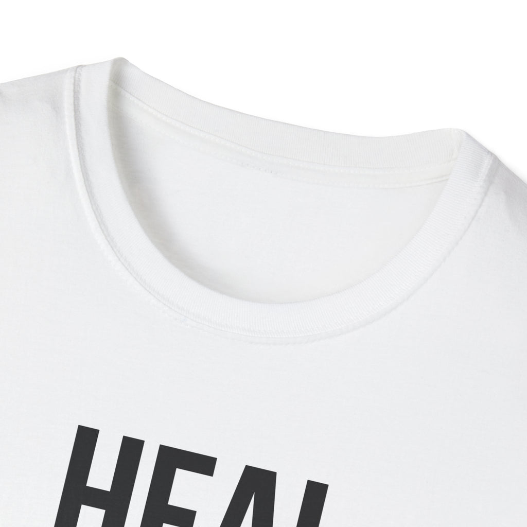 Inspirational Unisex T-Shirt - Heal Learn Grow