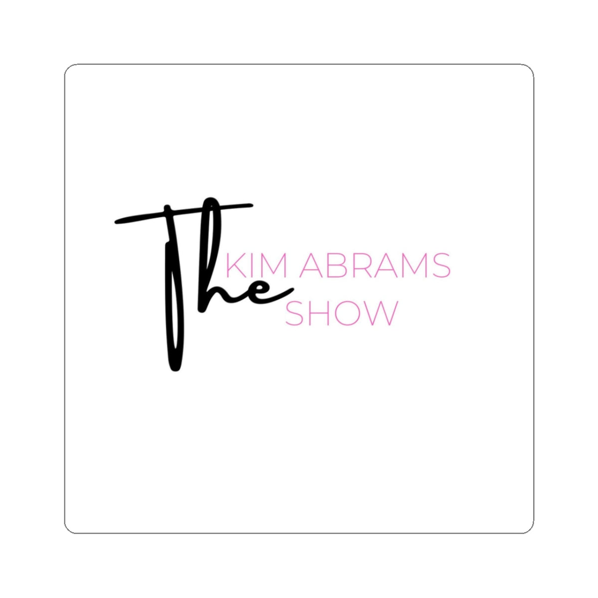 Stylish Kiss-Cut Stickers for The Kim Abrams Show, Fun Decor, Laptop Stickers, Journaling, Gift Idea, Cute and Trendy