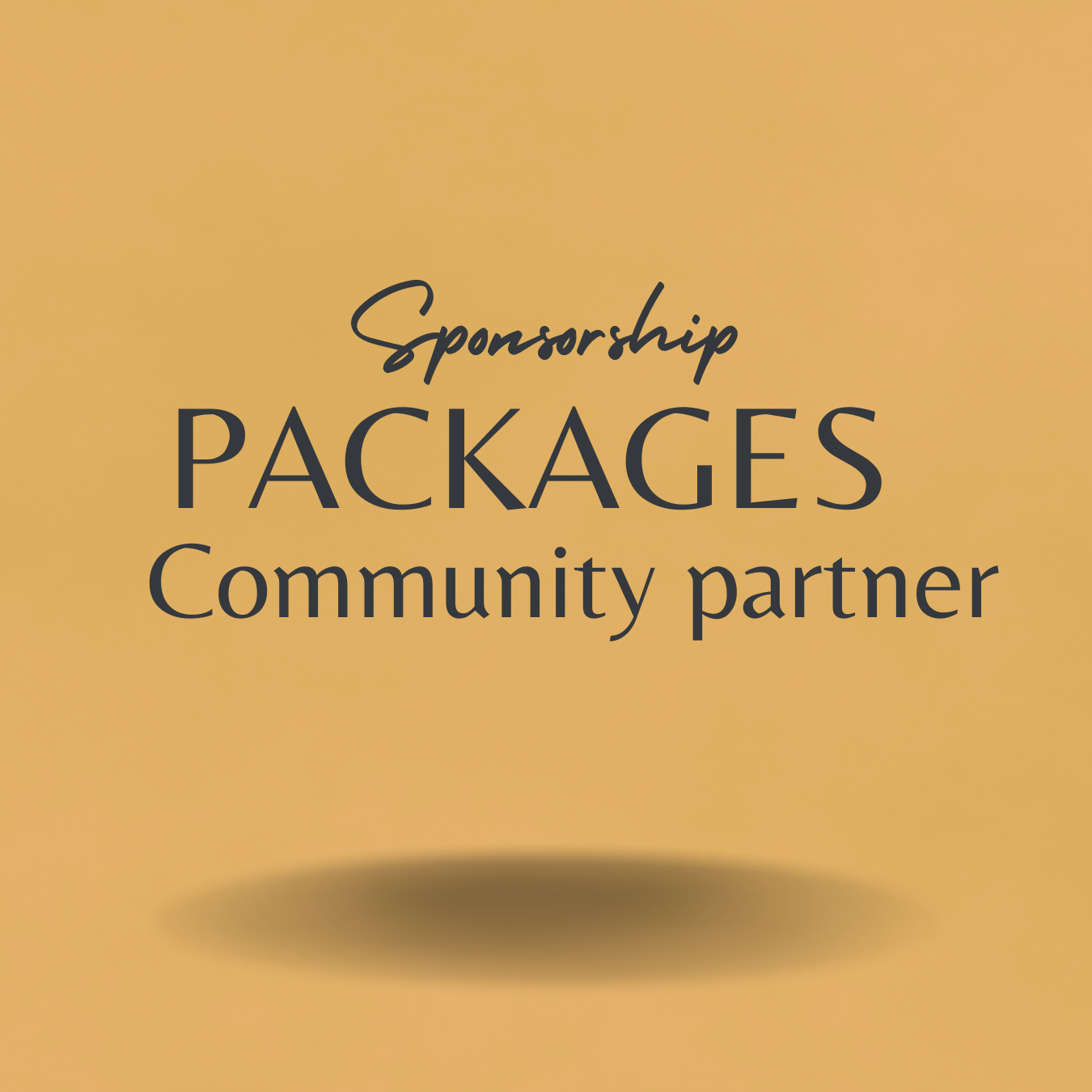 Sponsorship Packages- Community Partner