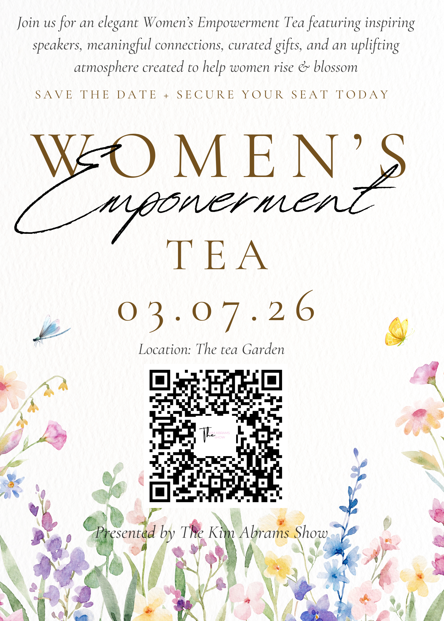 Women’s Empowerment Tea – Admission